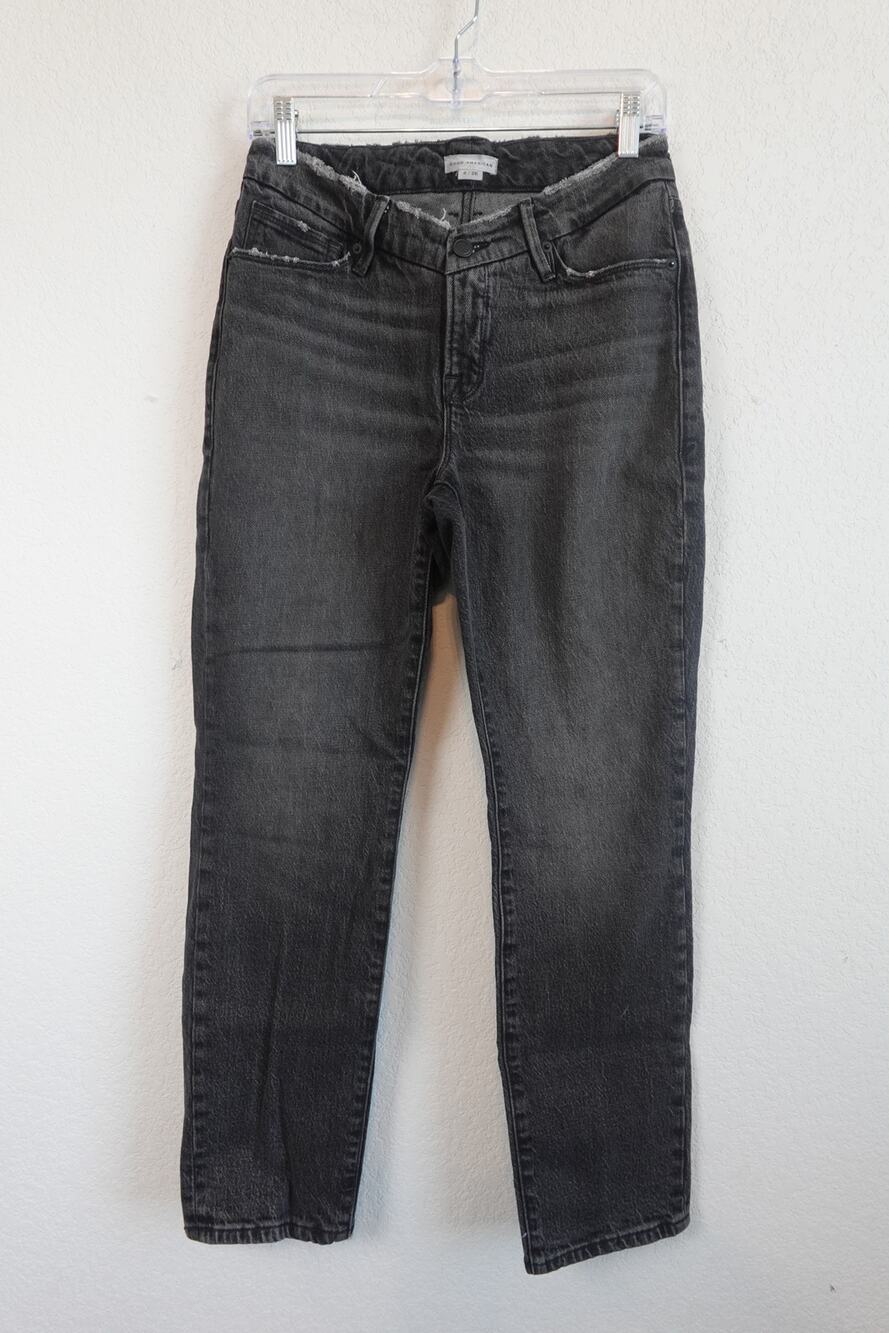 Good American Classic Low Waist Black Jeans Size 2/26